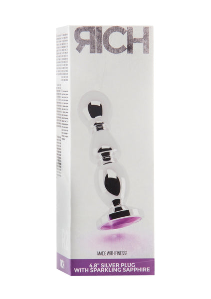 Rich R2 - Silver Plug - 4.8 Inch - Purple Sapphire