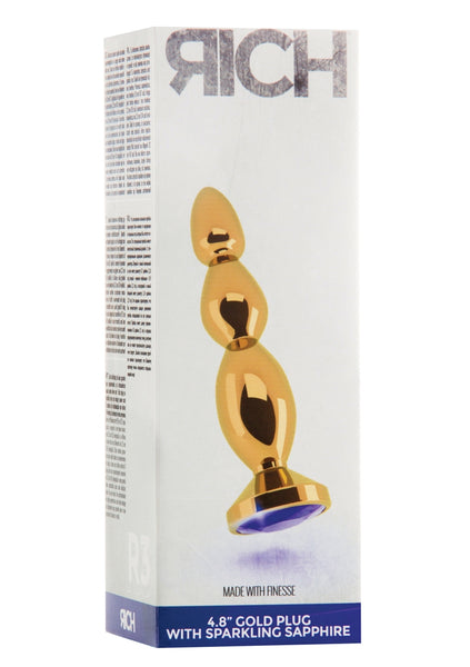 Rich R3 - Gold Plug - 4.8 Inch - Purple Sapphire