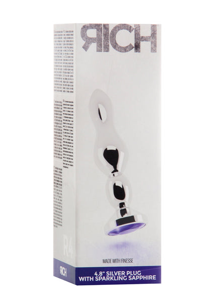 Rich R4 - Silver Plug - 4.8 Inch - Purple Sapphire