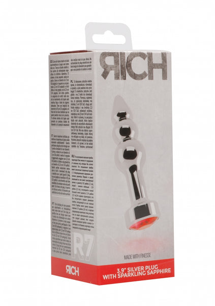 Rich R7 - Silver Plug - 3.9 Inch - Red Sapphire