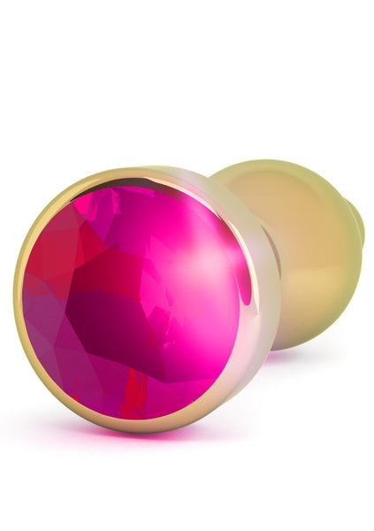 Rich R8 - Gold Plug - 3.5 Inch - Rose Red Sapphire