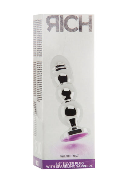Rich R10 - Silver Plug - 4.9 Inch - Purple Sapphire