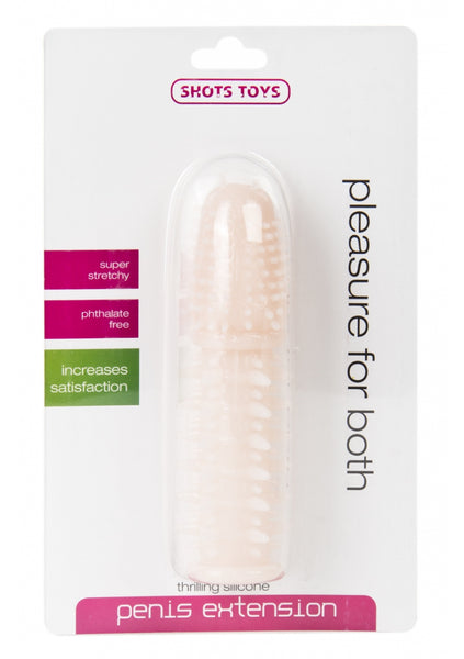 Thrilling Silicone Penis Extension - Skin
