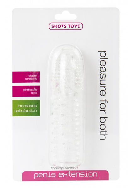 Thrilling Silicone Penis Extension - Transparent