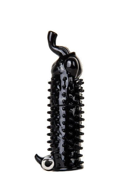 Elephant Vibrating Penis Extension - Black