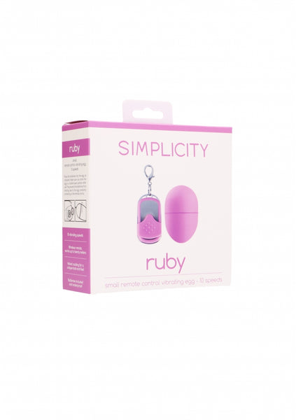 RUBY remote control vibrating egg - Pink