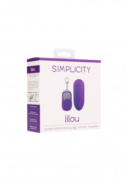 LILOU remote control vibrating egg - Purple