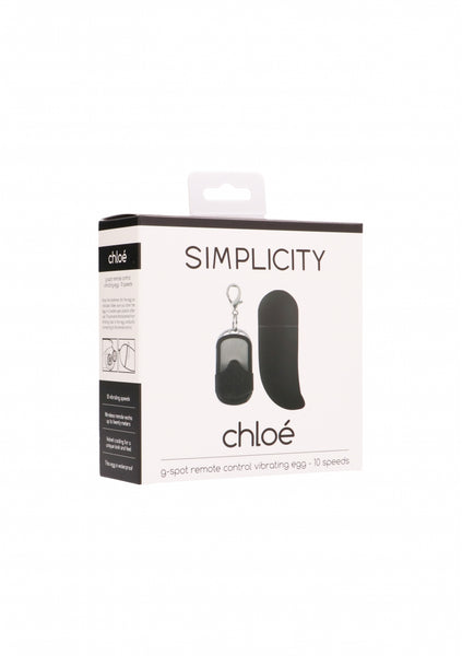 CHLOÉ g-spot remote control vibrating egg - Black