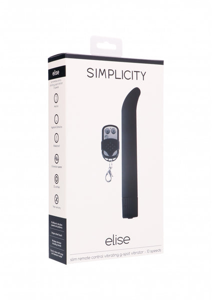 ELISE slim remote control vibrating g-spot vibrator - Black