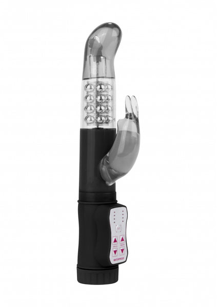NADINE rabbit vibrator - rotating dual motors - Black