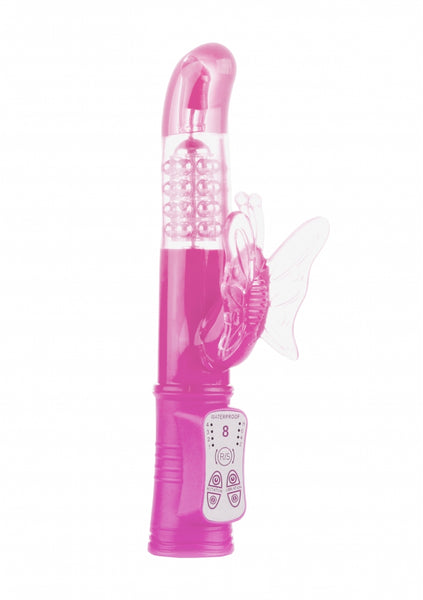 MIMI butterfly vibrator - rotating dual motors - Pink