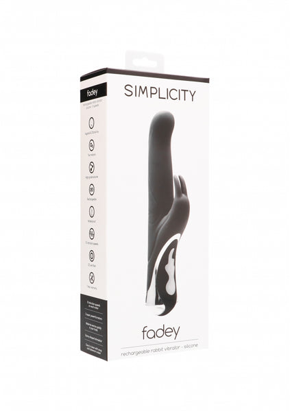 FADEY rechargeable rabbit vibrator - Black