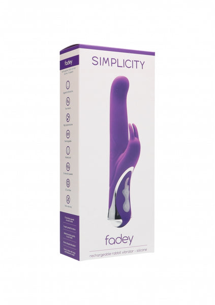 FADEY rechargeable rabbit vibrator - Purple