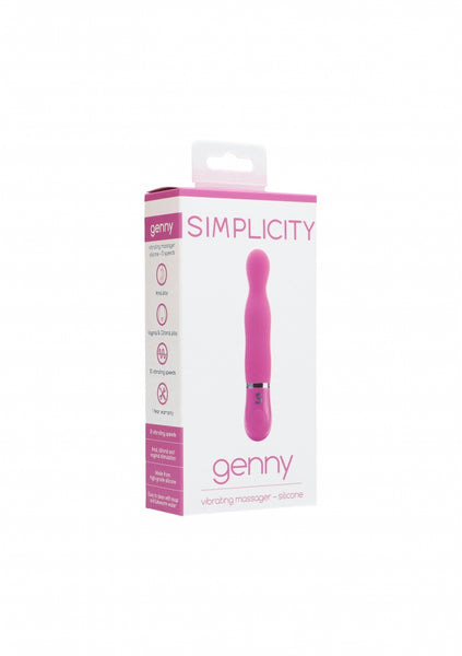 GENNY vibrating stimulator - silicone - Pink
