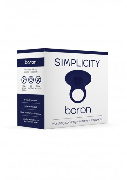 BARON vibrating cockring - Blue