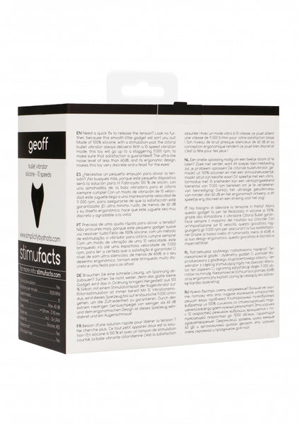 GEOFF Bullet vibrator - Black