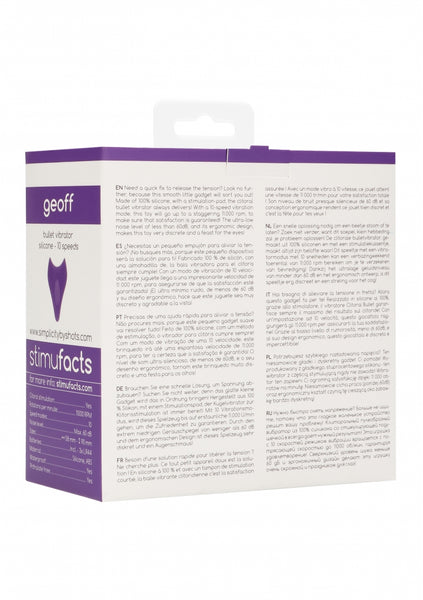GEOFF Bullet vibrator - Purple