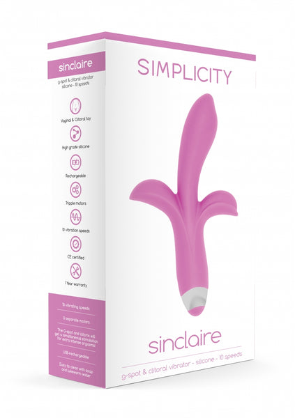 SINCLAIRE G-spot + clitoral vibrator - Pink