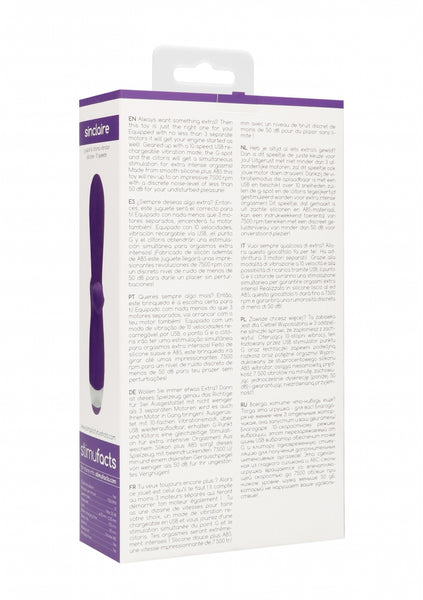 SINCLAIRE G-spot + clitoral vibrator - Purple