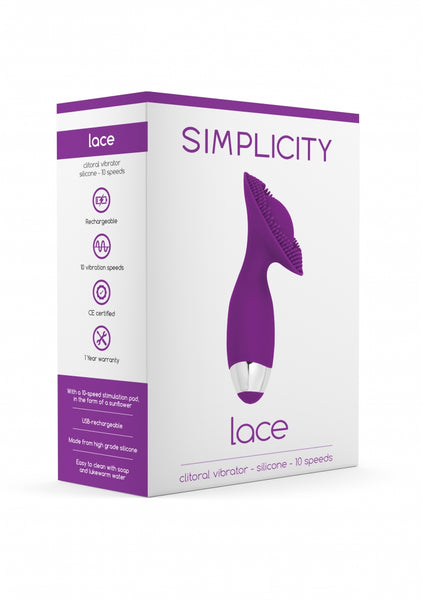 LACE G-spot + clitoral vibrator - Purple