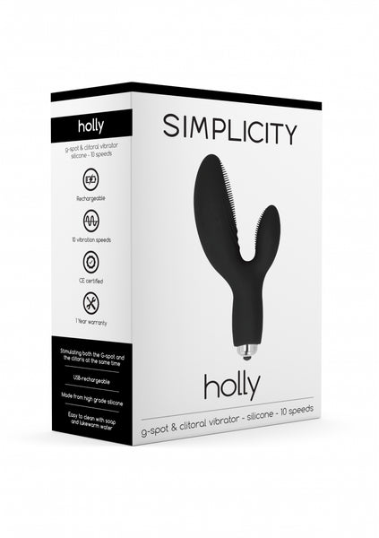 HOLLY G-spot + clitoral vibrator - Black