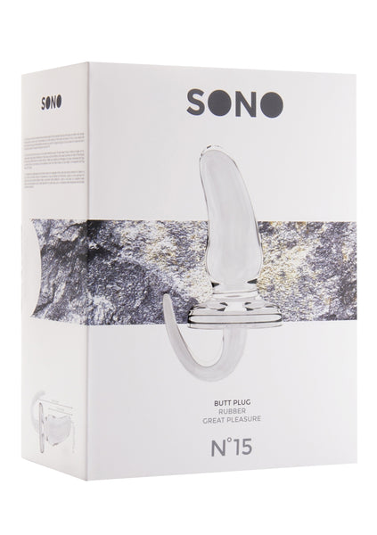 Sono No.15 - Butt Plug - 6 Inch - Transparent