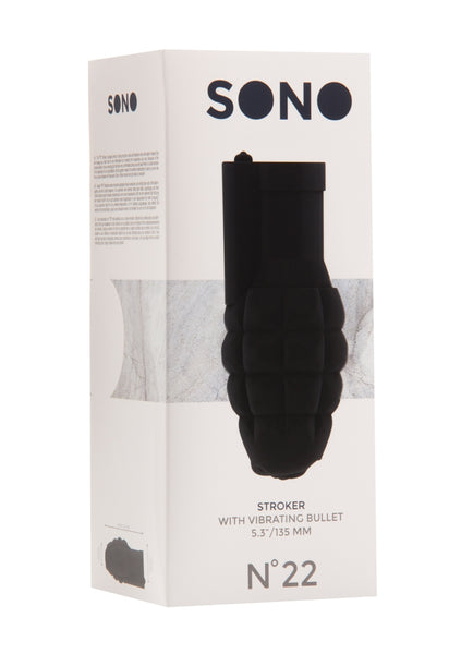 Sono No.22 - Stroker - with vibrating bullet - Black