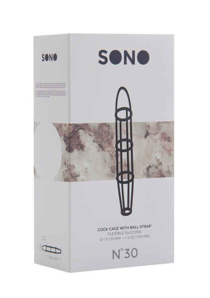 Sono No.30 - Cockcage with ball strap - Black