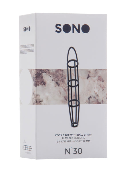 Sono No.30 - Cockcage with ball strap - Grey