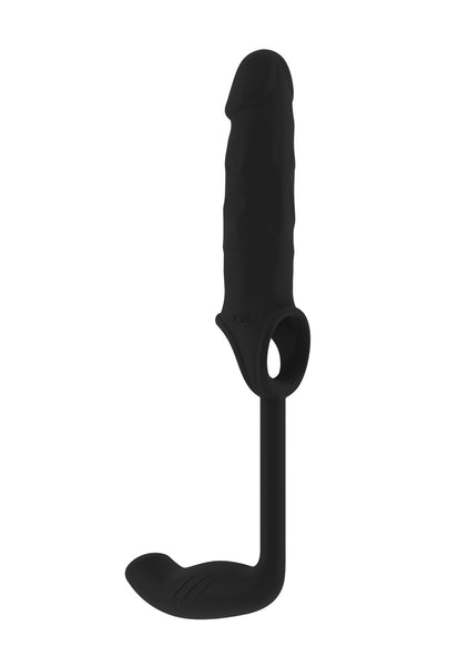 Sono No.34 - Stretchy Penis Exten and Plug - Black
