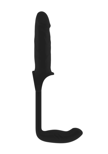 Sono No.34 - Stretchy Penis Exten and Plug - Black