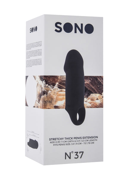 Sono No.37 - Stretchy Thick Penis Extension - Black