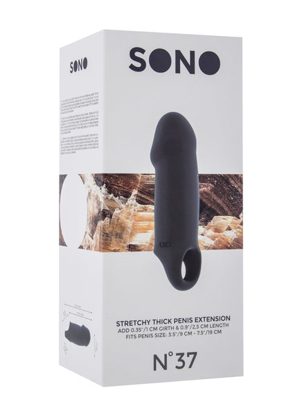 Sono No.37 - Stretchy Thick Penis Extension - Grey