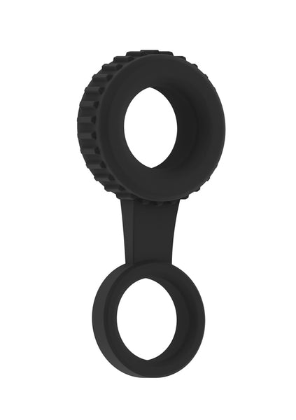 Sono No.47 - Cockring with Ball Strap - Black