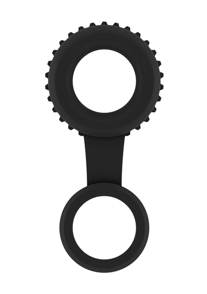 Sono No.47 - Cockring with Ball Strap - Black