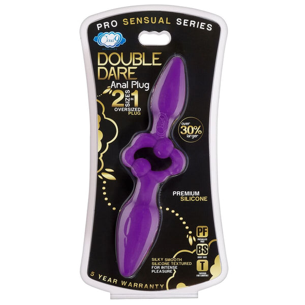 Cloud 9 - Pro Sensual Oversized Double Dare Dual Anal Plug Purple