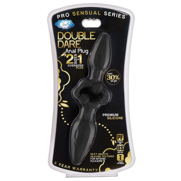 Cloud 9 - Pro Sensual Oversized Double Dare Dual Anal Plug Black