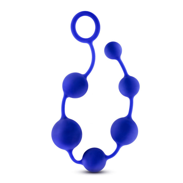 Performance - 16 Inch Silicone Anal Beads -  Indigo
