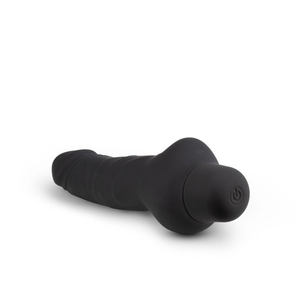Silicone Willy's - Cowboy - 6.25 Inch Vibrating Dildo - Black