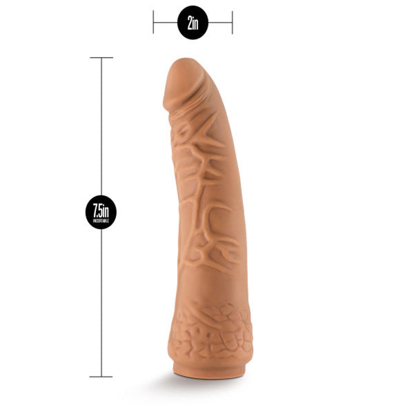 Lock on - 7.5 Inch Realistic Lock on Dildo - Mocha