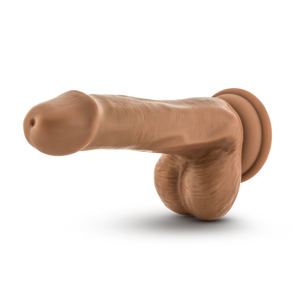 Silicone Willy's - 6 Inch Silicone Dildo With Balls - Mocha