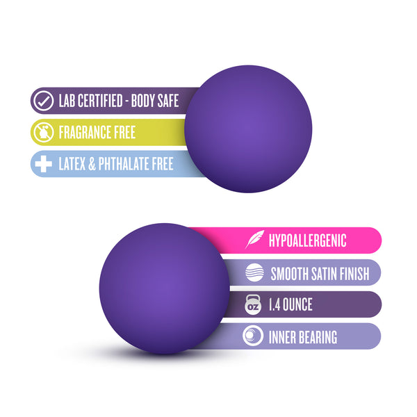 Luxe Double O Advanced Kegel Balls - Purple