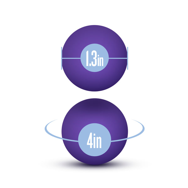 Luxe Double O Advanced Kegel Balls - Purple