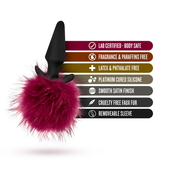 Pom Plugs Fur Pom Pom - Burgundy