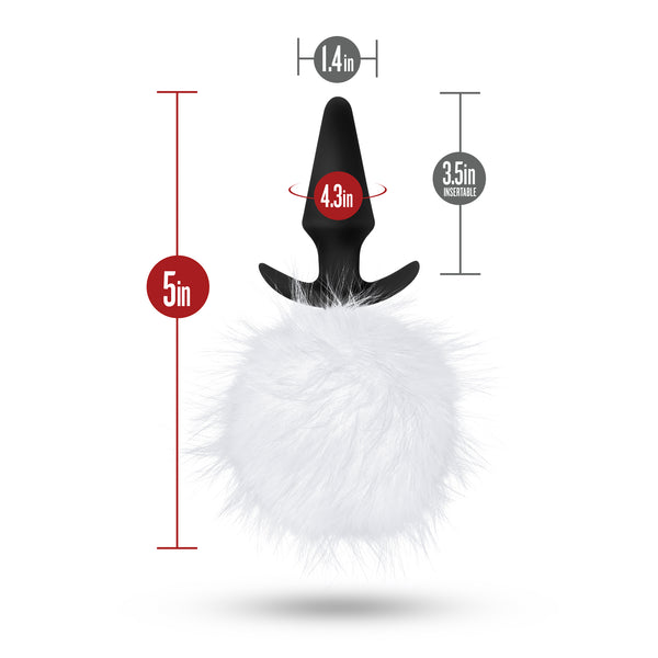 Pom Plugs Fur Pom Pom - White