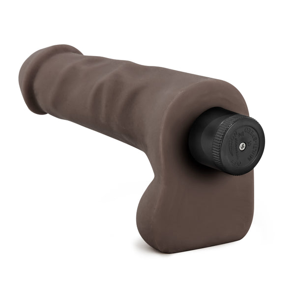 X5 Plus 7" Vibrating Cock - Brown