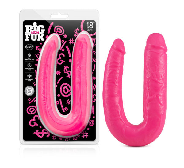 Big as Fuk - 18 Inch Double Headed Cock - Pink