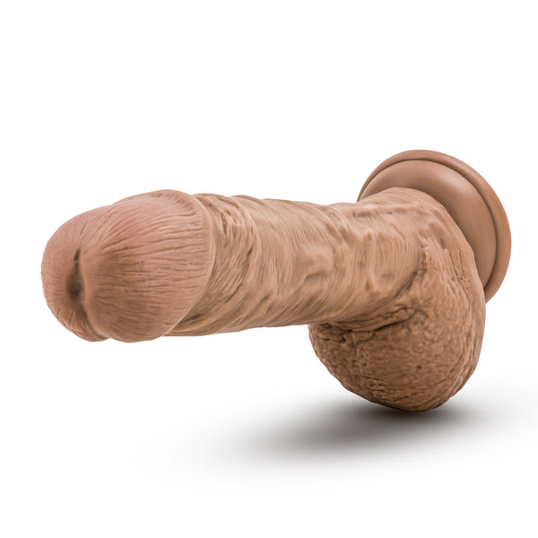 Silicone Willy's - 9 Inch Silicone Dildo With Balls - Mocha