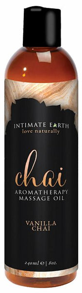 Intimate Earth Chai Massage Oil - 240 ml Vanilla & Chai