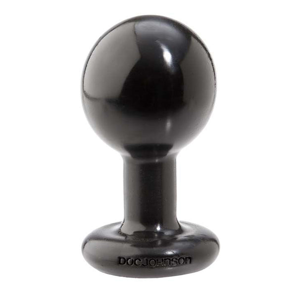 Round Butt Plug - Medium Black